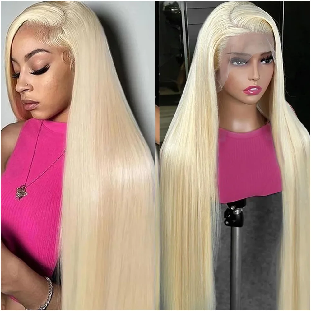 

13x4 HD Lace Human Hair Wigs 613 Honey Blonde Lace Wigs 13x6 Transparent Lace Brazilian Straight Hair Frontal Wigs On Selling.