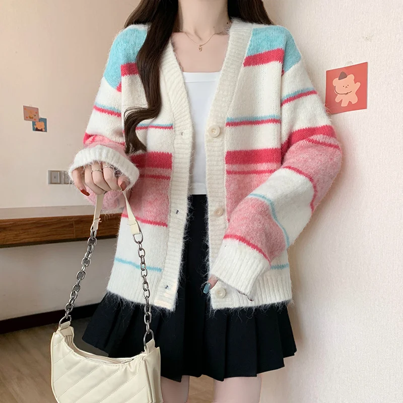 Dongguan Daliang haut de gamme pull Cardigan début du printemps Jaet sans boulochage 2025 nouveau sud huile tricoté irt v-ne Long Sve