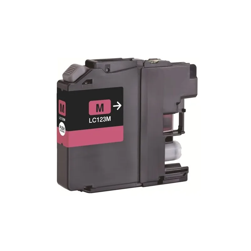 Alternative ink cartridge Brother MAGENTA B123M - B121M, replaces LC123M / LC121MBP XBLC123MC imprimirbien.com