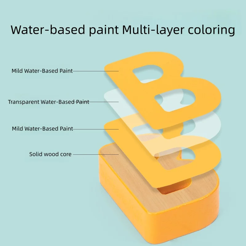 Conjunto de quebra-cabeças em forma de alfabeto e números de madeira, quebra-cabeças coloridos para crianças para reconhecer letras, números e formas, super práticas
