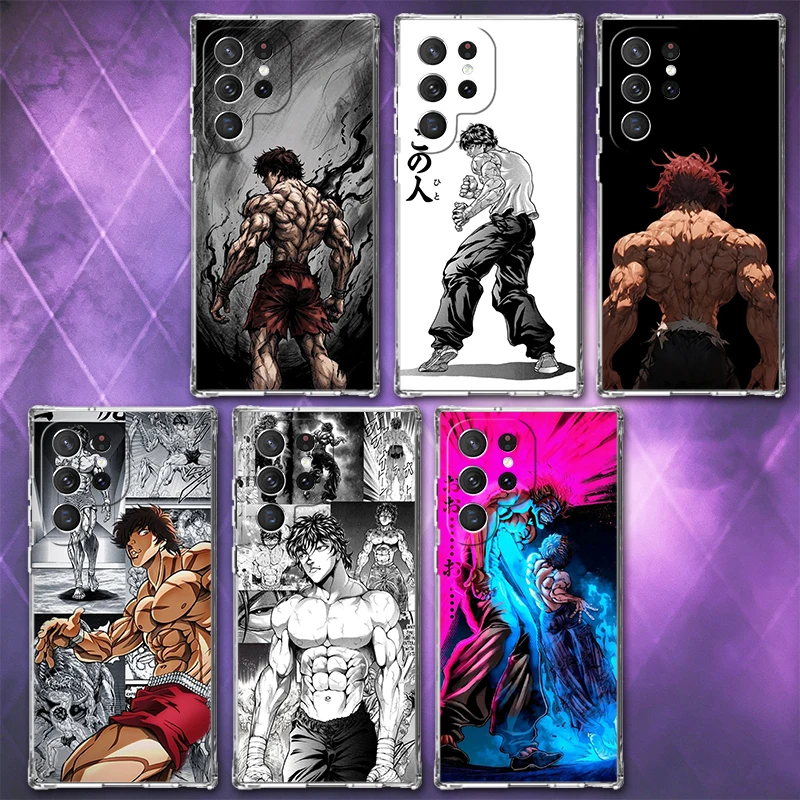 Baki the Grappler Anime Soft Phone Case For Samsung Galaxy S26 S25 Edge S24 S23 Ultra S21 S20 FE S22 Plus + Pattern Back Cover