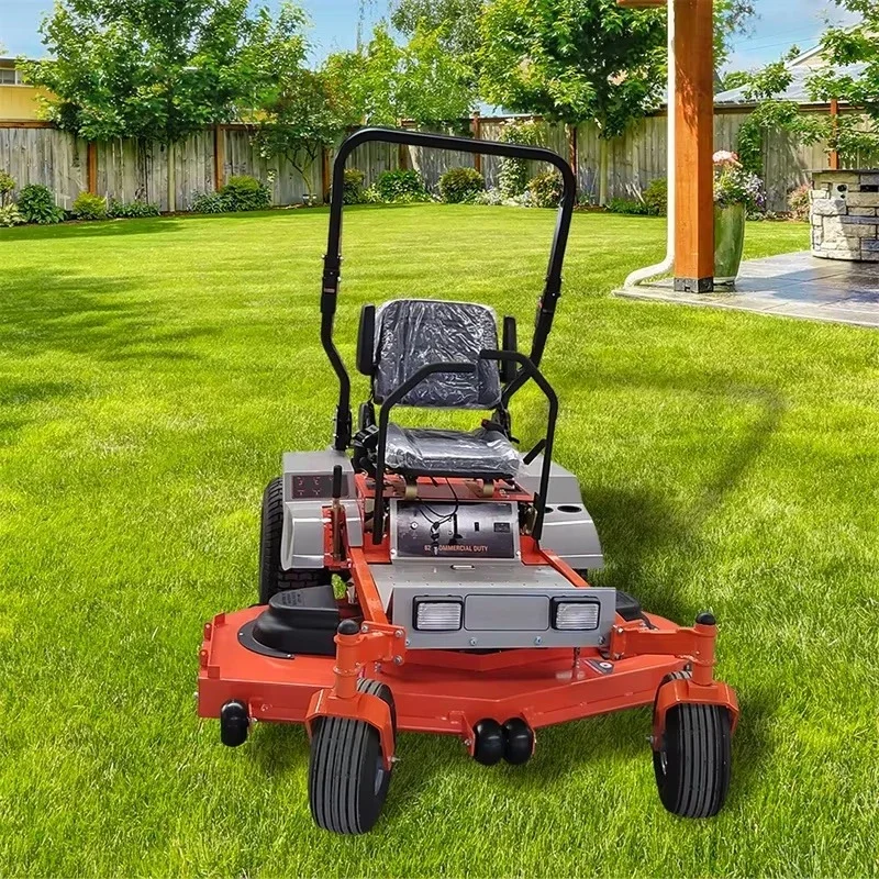 جزازة العشب المخصصة للتحكم عن بعد مع جزازة العشب على طراز ركوب الخيل بدون دوران يتم تطبيقها على عروج الحديقة