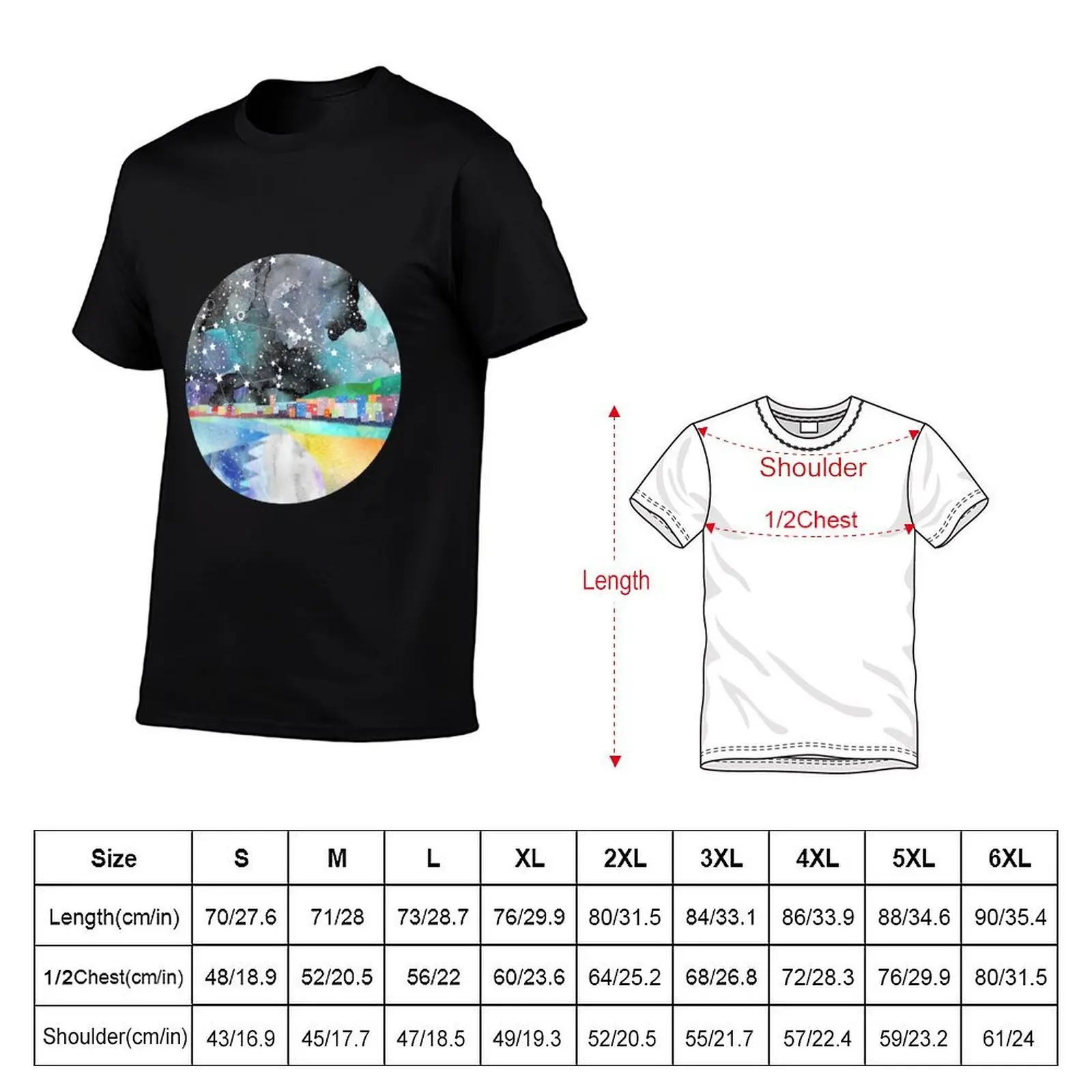 Taurus Constellation Coastal Print T-Shirt graphic t shirts for man t shirt custom print man t shirts graphic T-shirt