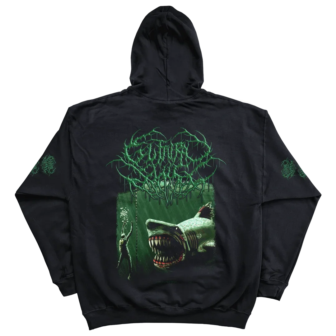 Gothic Rock Heavy Metal Band Hoodie Harajuku 2K Retro Print Hoodie Casual Loose Streetwear Thickened Hoodie Unisex Fans Gift