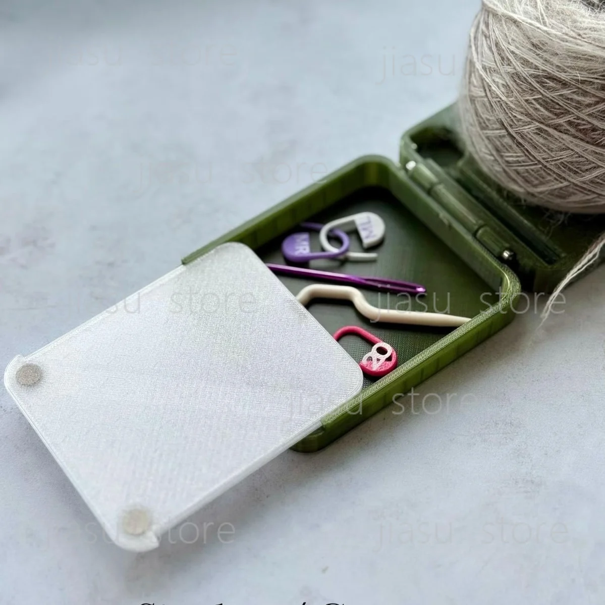 Foldable Yarn Spool Holder, Knitting Crochet Accessory for Wool Ball Storage