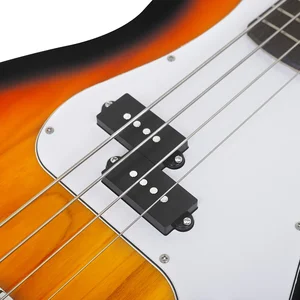 Electric Slade-Bass with Amplifier, 4 strings, 20 trauts, rosewood fingerboard, beige neck, new 10 Main Low Electric Sales - №7
