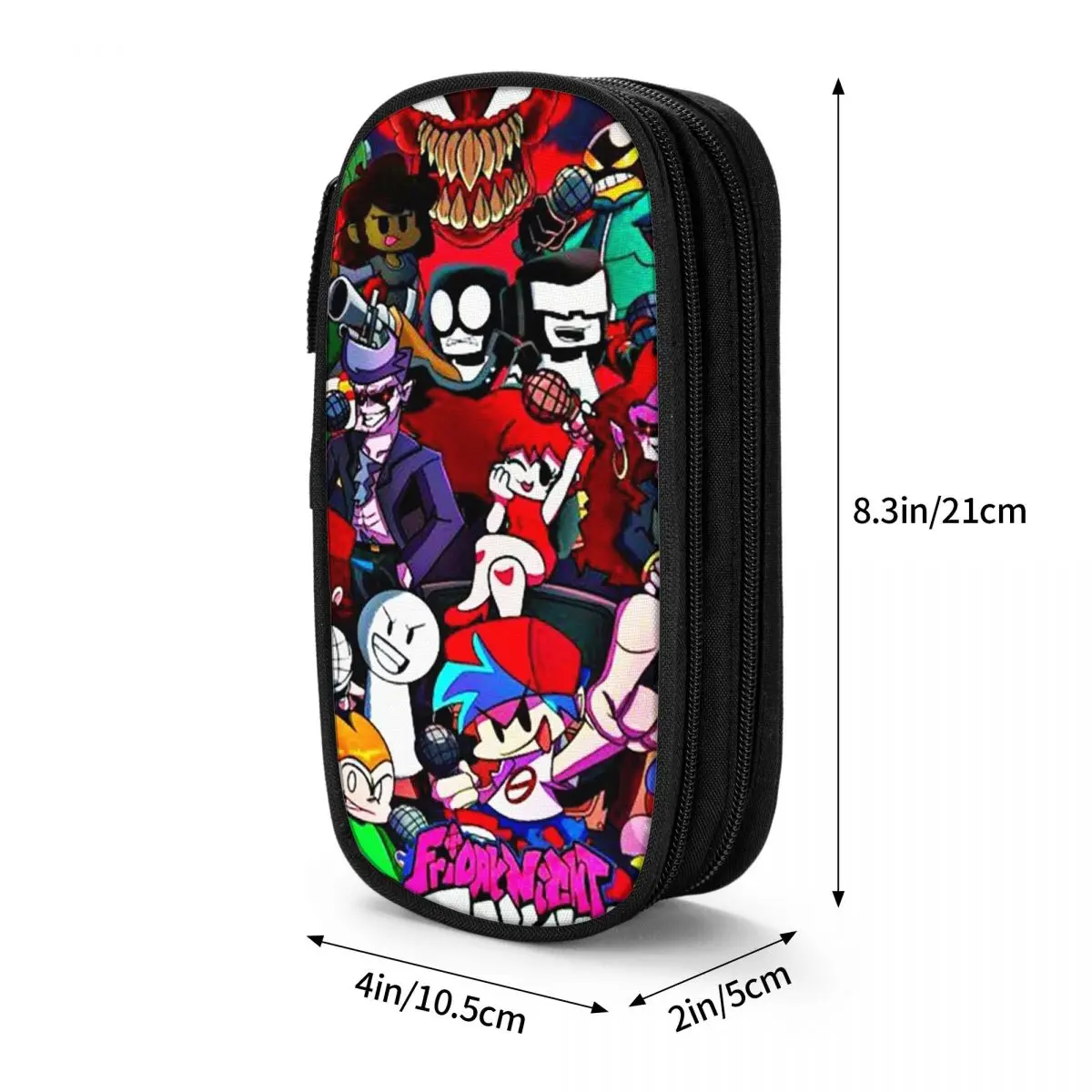 ليلة الجمعة Funkin شخصيات Fnf لعبة مقلمة سعة كبيرة أكياس القلم صندوق القلم قلم رصاص الحقيبة للبنين بنات مكتب المدرسة