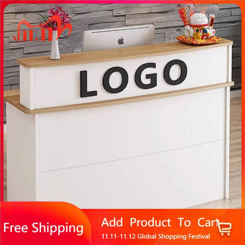 

Компактная белая стойка регистрации, скандинавский дизайн, бар, роскошная современная стойка регистрации, стильный офисный салон, модная мебель