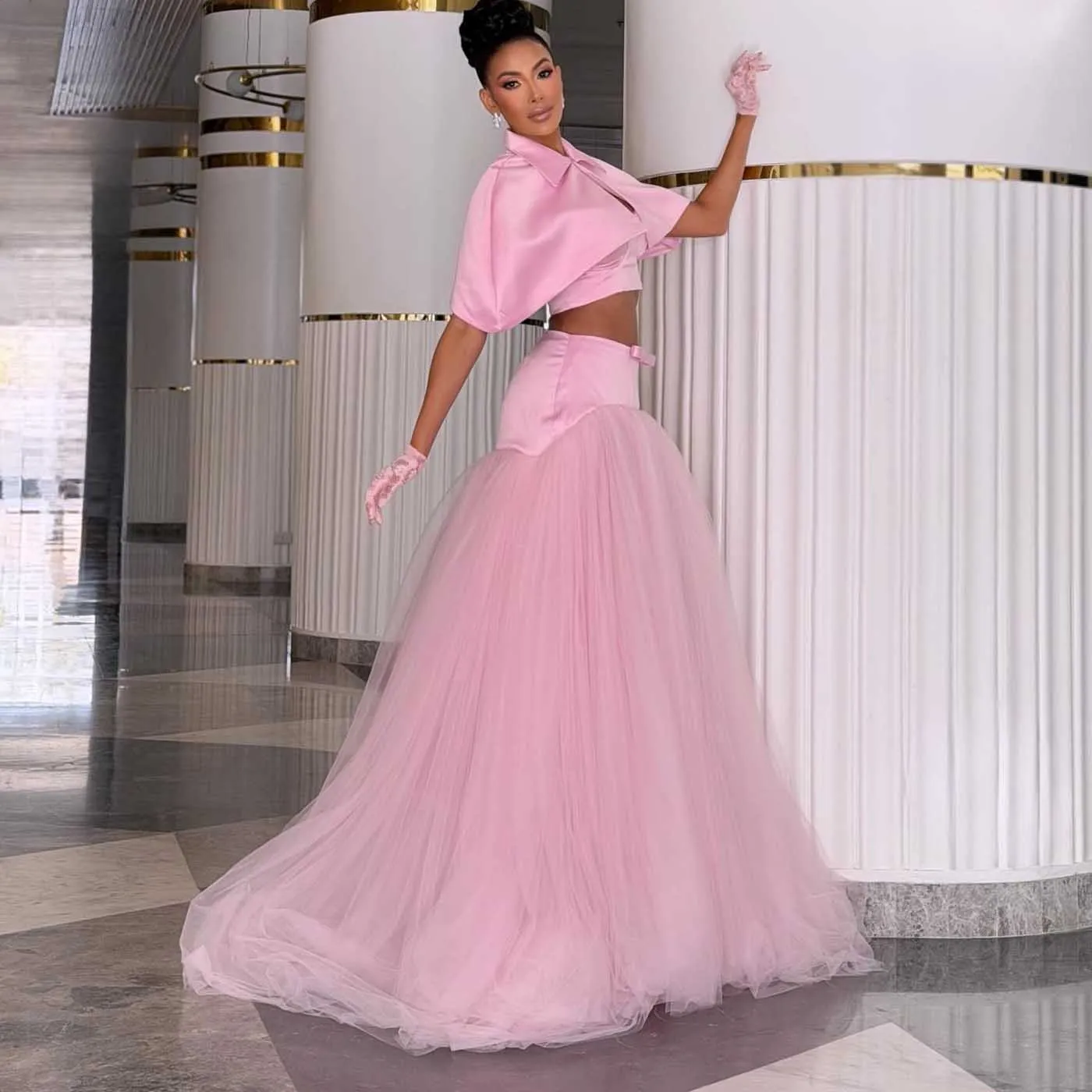 

2026 Couture Pink Soft Tulle Skirt Women Floor Length Fluffy Tutu Maxi Skirts Cute Lady Wedding Party Skirt Long Custom юбка