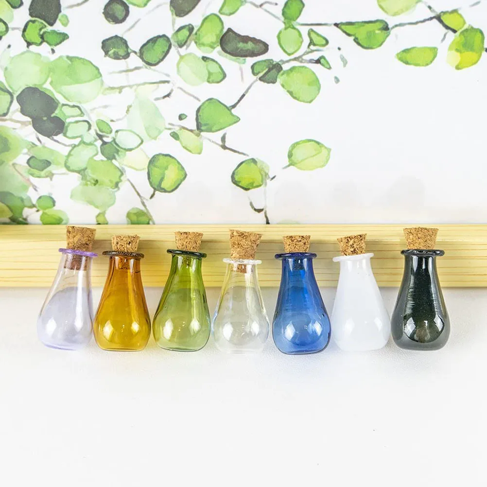 

7Pcs Mini Wishing Bottles Drift Storage Jars Small DIY Bottles for Home Wedding Decoration Drifting Bottle