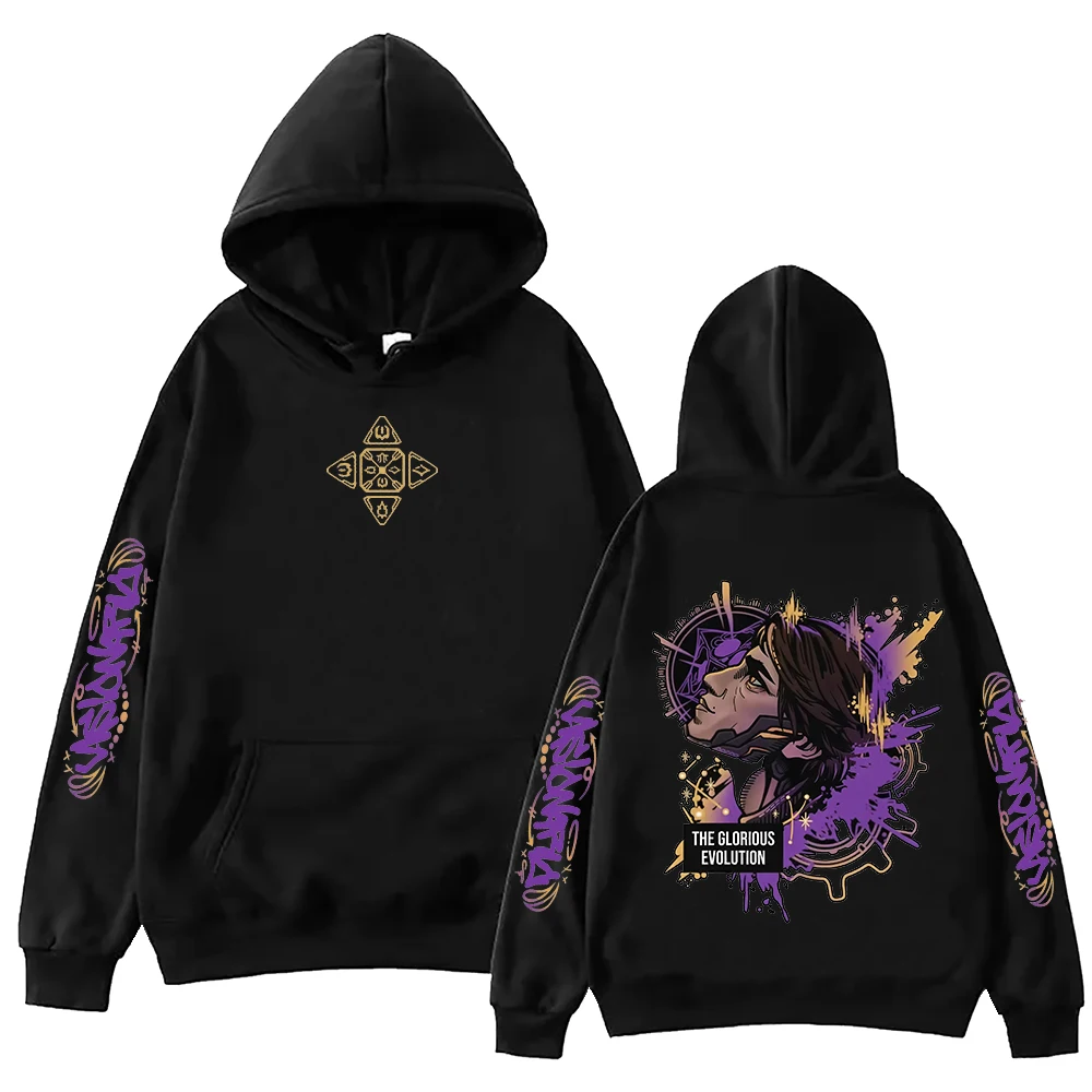 2025 Arcane Viktor Anime Hoodie Harajuku Hip Hop Pulôver Tops Moletom Fãs Presente