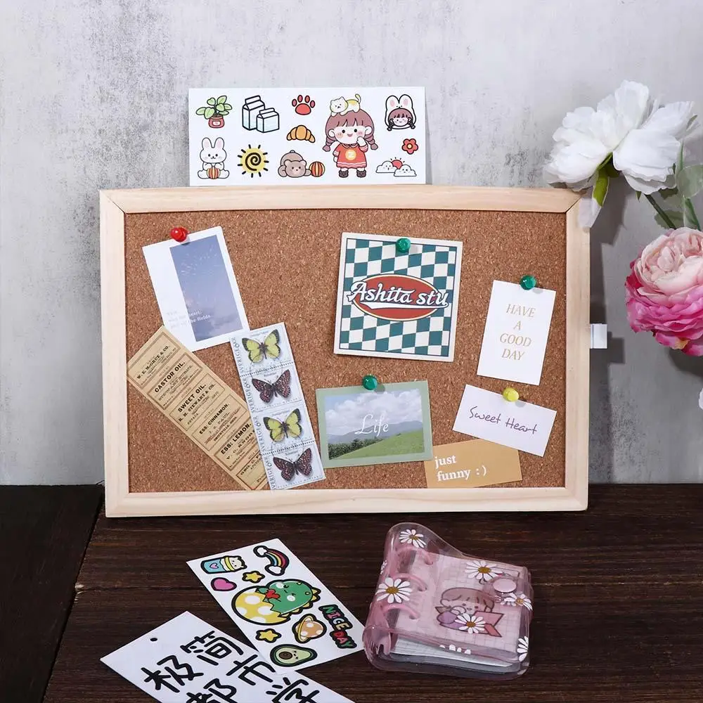 Wood INS Notice Note Board Teaching Home School Jewelry Display Stand Photo Background Board Message Board Kit Memo Board Frame