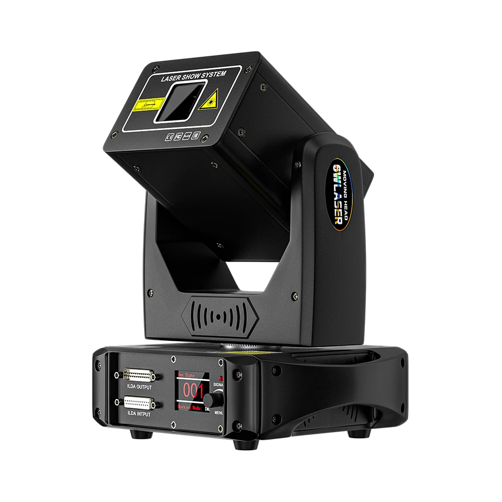 CONSTELLASER 20KPPS 6W Animation Moving Head Laser Light  High Speed Galvanometer APP Control for DJ Disco Theater Club
