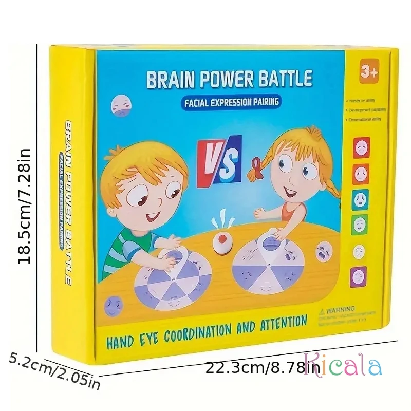 Gioco educativo di abbinamento dell'espressione facciale Ruota di sensazione in legno Attività di apprendimento divertente Giochi da tavolo Giocattolo di apprendimento sociale emotivo