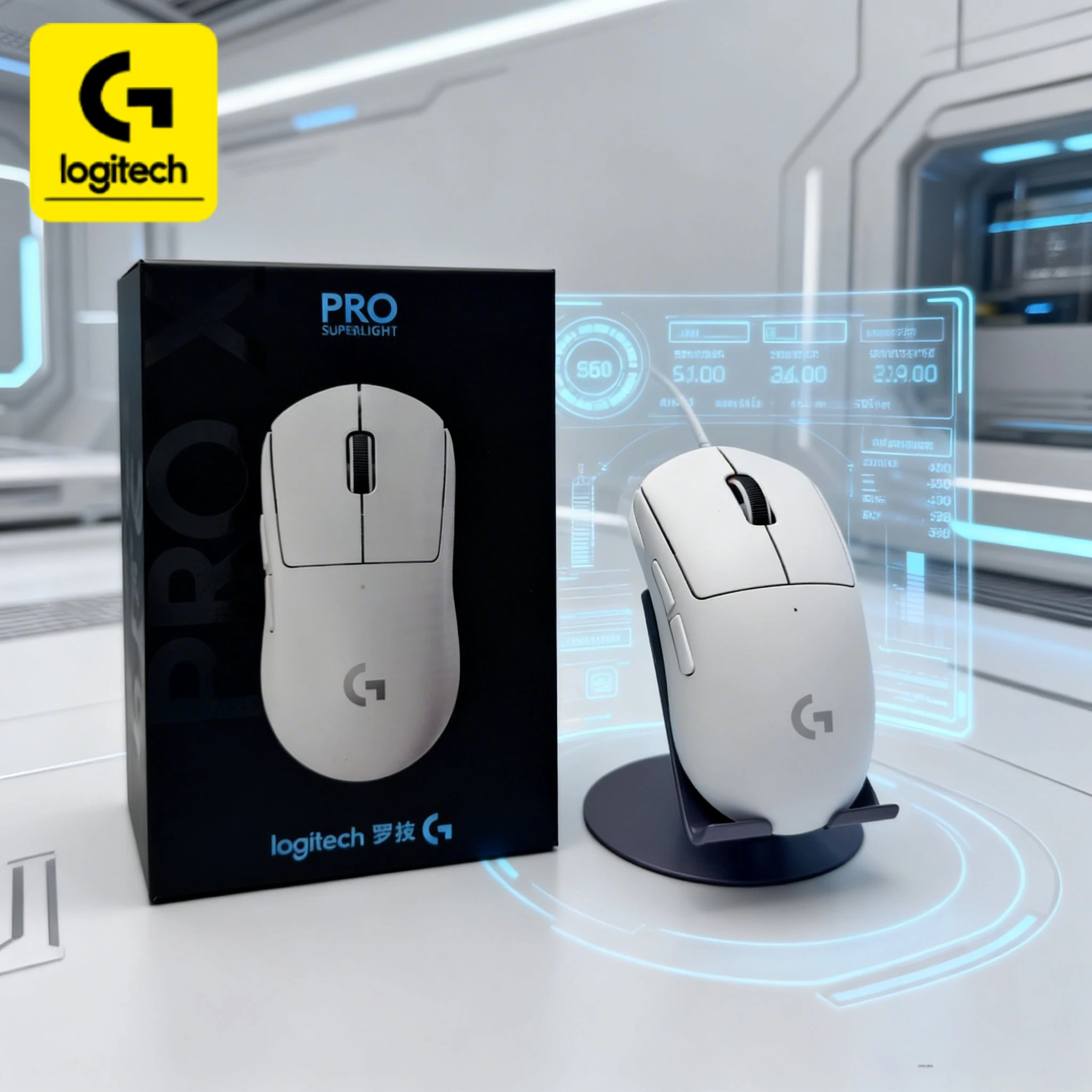 

Logitech G PRO X/G304 mouse, lightweight at 60g, Hero2 sensor, 44k DPI, 8kHz, 5 programmable buttons.