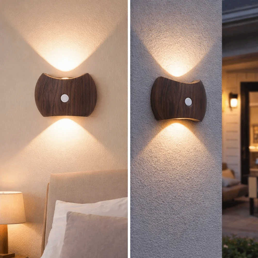 

No Drill LED Motion Sensor Wall Light Rechargeable Magnetic Infrared Sensor Wall Lamp Waterproof Auto On/Off