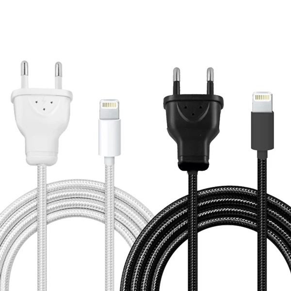 

POWERMASTER FOR IPHONE series 220 fworks braided charging cable (black * white)