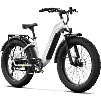 Image Fat Tire Electric Bike for Adults,All-Terrain Bicycle,Peak 1400W Motor,50Miles Range & 32MPH Top Speed,48V15Ah Removable Battery