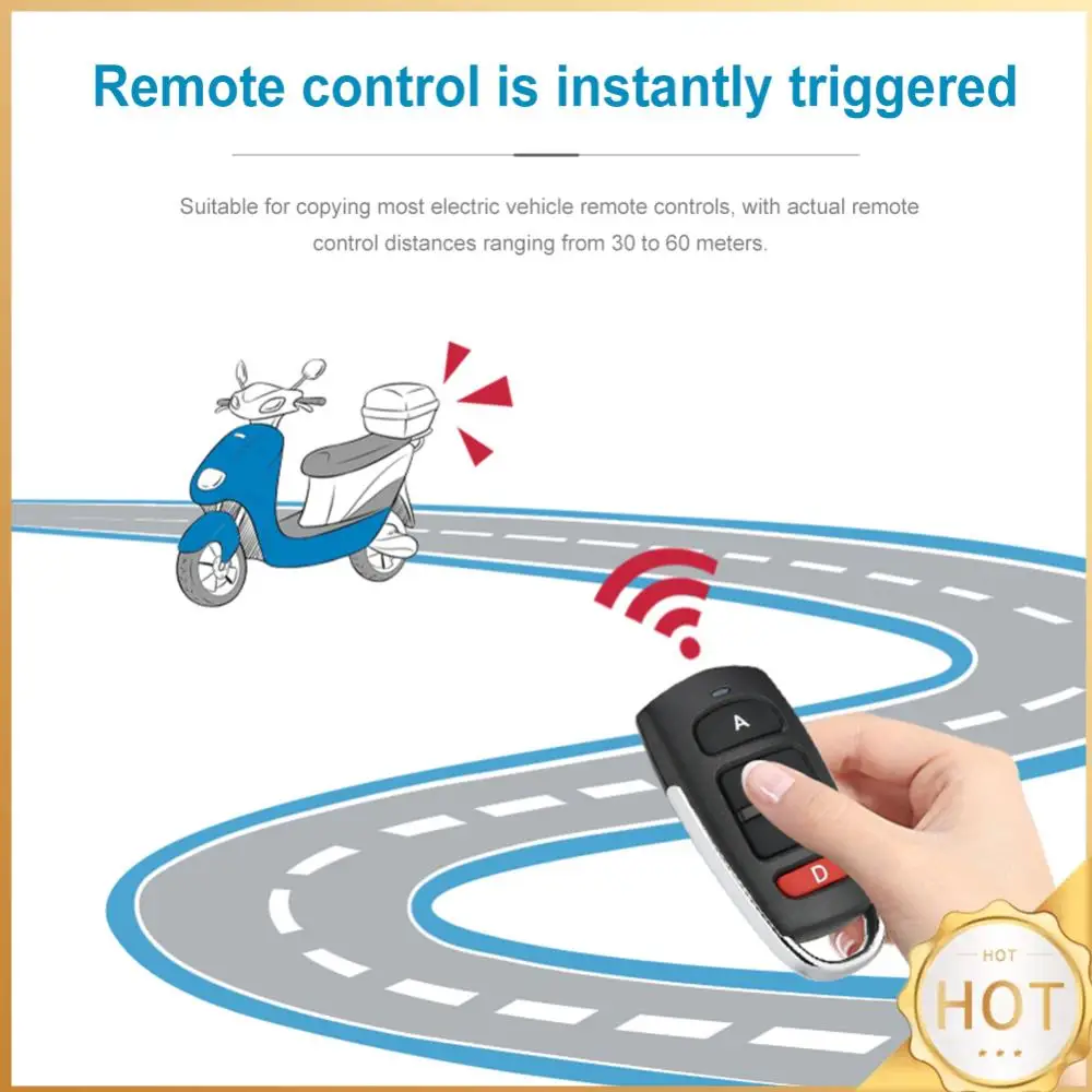 Duplicador de chave de substituição, duplicador de controle remoto de 315mhz/433mhz, código de aprendizagem fixo, interruptor clone sem fio para porta automática