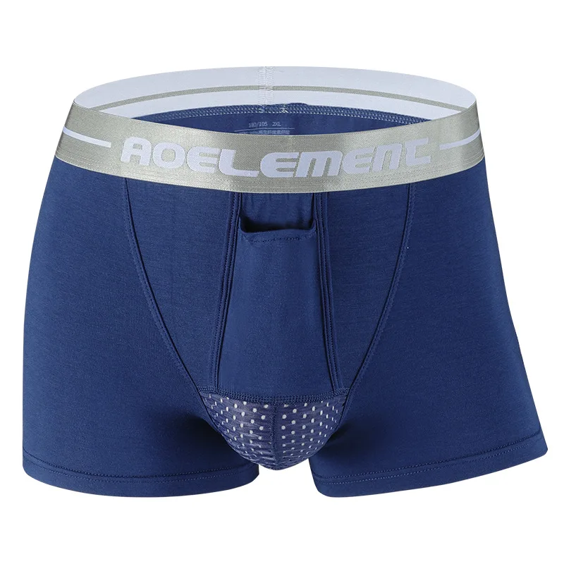 Men\'s Boxers Shorts Modal Underwear Breathable Bullet Separation Pouch Underpants Male Panties Cueca Calzoncillo Plus Size L-5XL