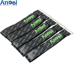 5pcs 20*25mm Uangel Magic Sticker Tape Nylon Lipo Battery Strap Belt Reusable Cable Tie Wrap for FPV RC Battery