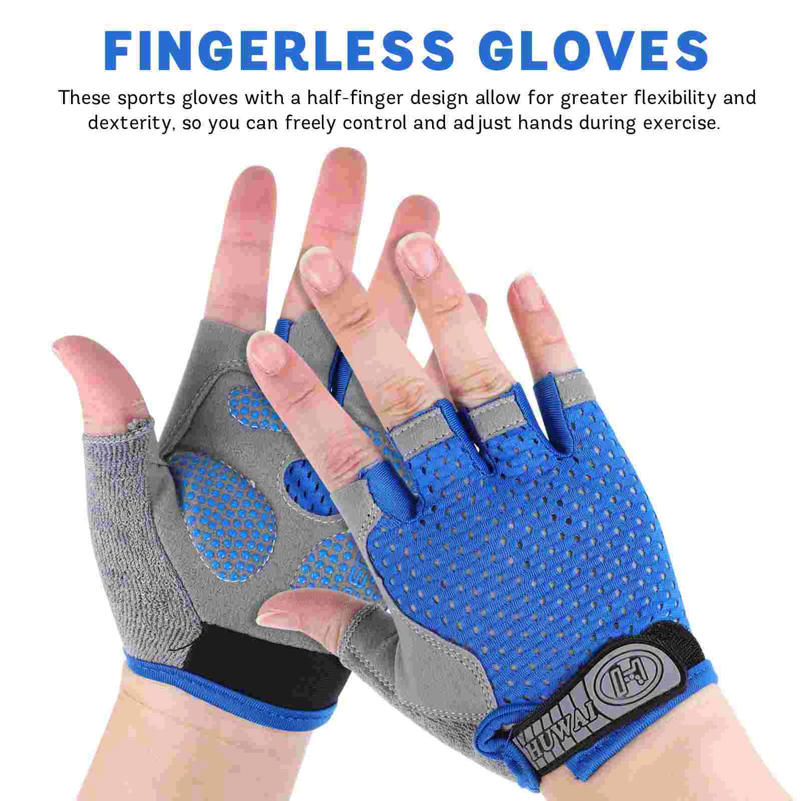 Children's Gloves Sports Youth with Grip for Kids Windproof Garden Working Bike Outdoor Fingerless Exercise Equipment