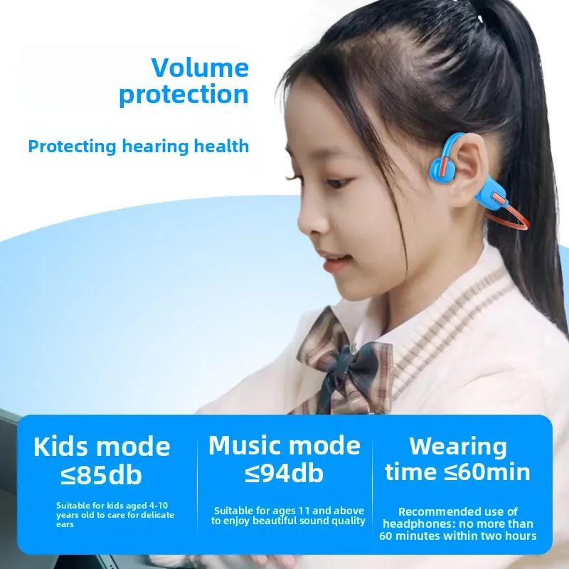 

Children's sports learning Bluetooth headset reading and listening to class bone conduction wireless Bluetooth 5.3