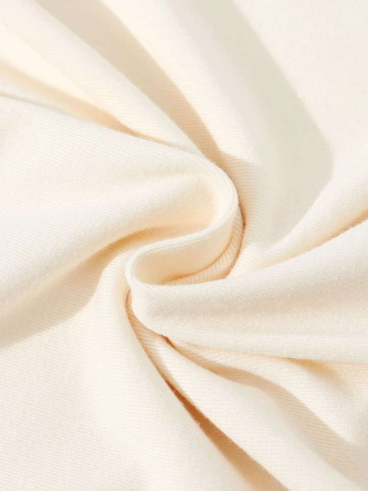 2026 Herbst Winter Damen T-Shirt Koreanischer Minimalistischer O-Ausschnitt Langarm-Shirt Einfarbig Weich Schmal Geschnitten Lässiges Innen-Oberteil zum Überziehen – Detail 5