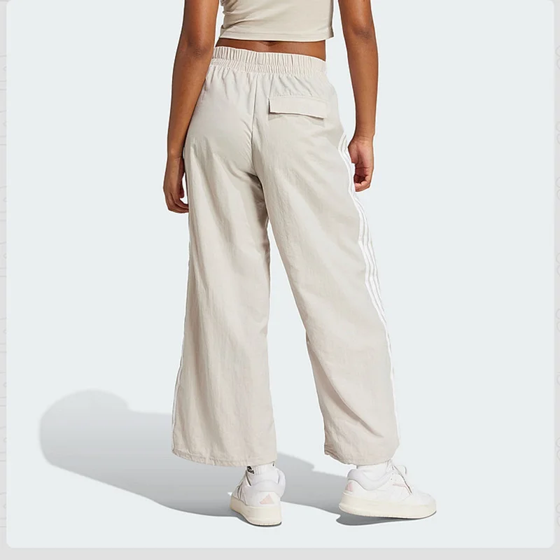 Adidas 2026 Summer Women's Three-Stripes Loose-Fitting Wide Leg Casual Knitted Pants JC8168