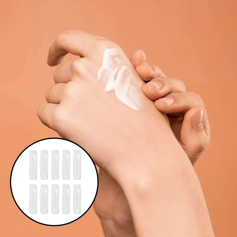 10 قطع من زجاجات السفر القابلة لإعادة الملء ومضادة للتسرب، مادة البولي ايثيلين، حاوية شامبو كريمي خفيفة الوزن لصالة الألعاب الرياضية