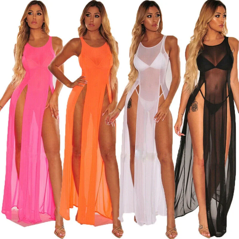 Sexy Babydoll Lingerie Long Skirt Erotic Transparent Dress Sensual Woman Underwear Porno Sex Outfits Dresses Nightdress