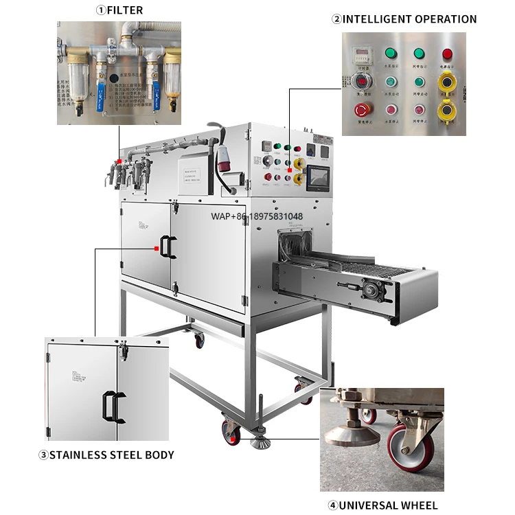 High-efficiency factory commercial fish processing machine Automatic descaling machine (for Nile tilapia, black fish, catfish)