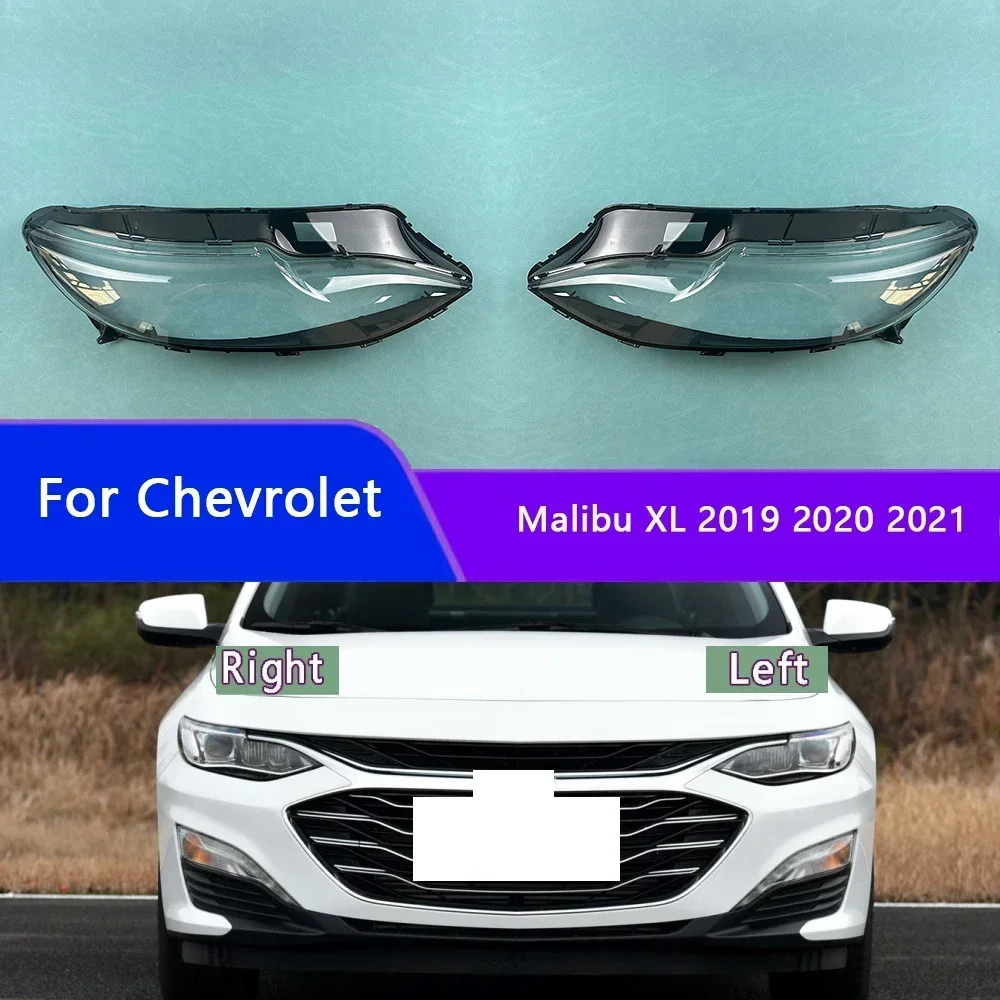 

For Chevrolet Malibu XL 2019 2020 2021 Headlight Cover Transparent Headlamp Shell Lens Replace Original Lampshade Plexiglass