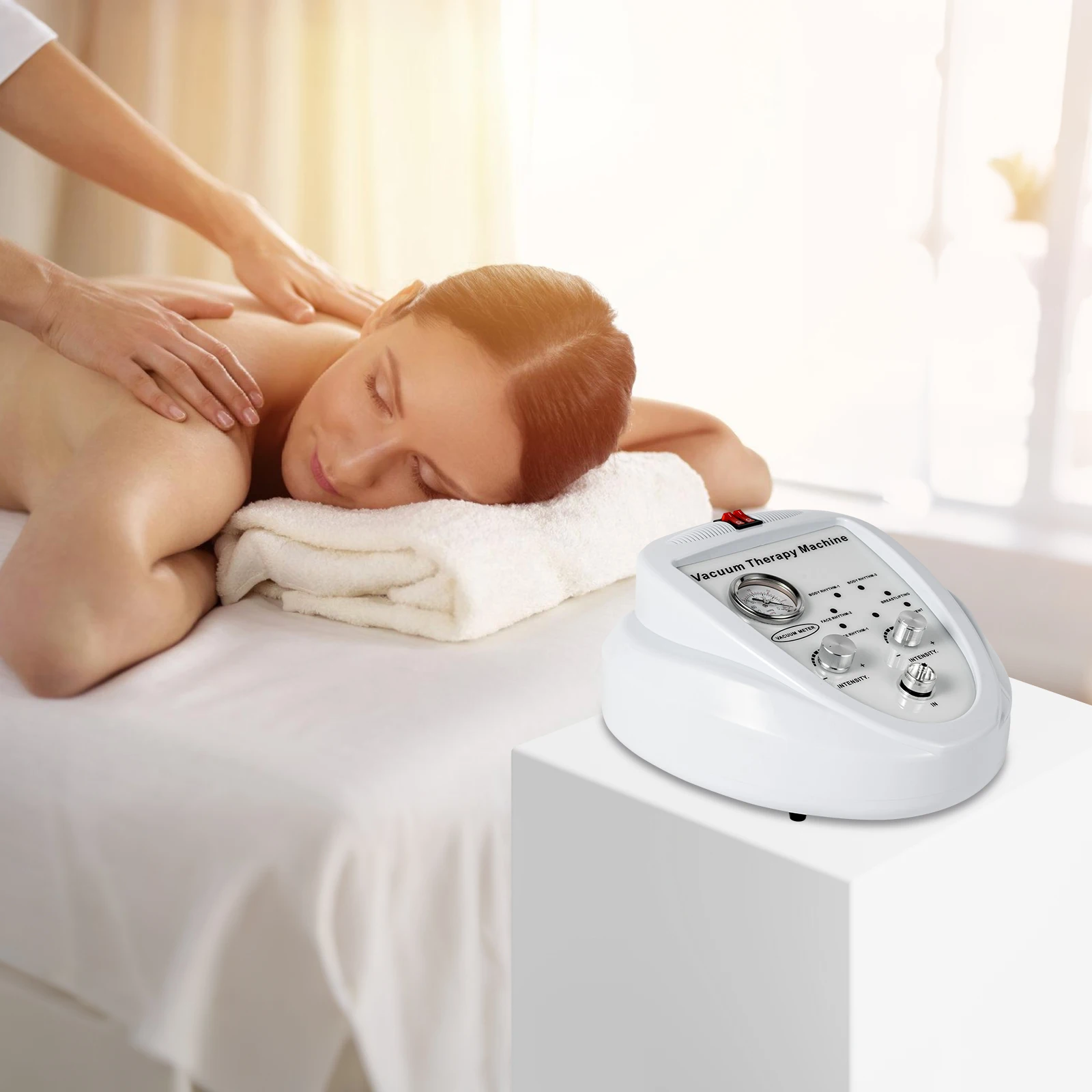 

Vacuum Therapy Machine - Back Massagers with 24 Pcs Vacuum Cups and 3 Pumps, Body Shaping Spa Skin Machine for Butt, Breast and Body Shape Massage, Cupping Therapy Set