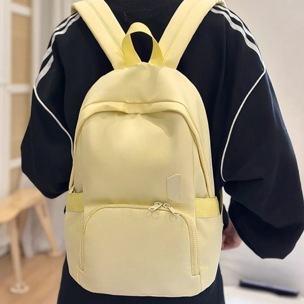 

Waterproof Women Nylon Backpack Lightweight Large Capacity Students Schoolbag Preppy Style Leisure Laptop Book Bag Cool Lady