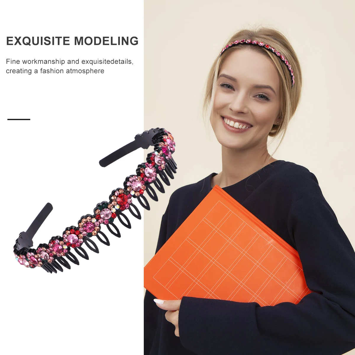 

Multicolor Anti-Slip Hair Hoops Durable Women'S Headwrap Headdress Fashionable Hair Accessories Elegant Daily Party Use Headband