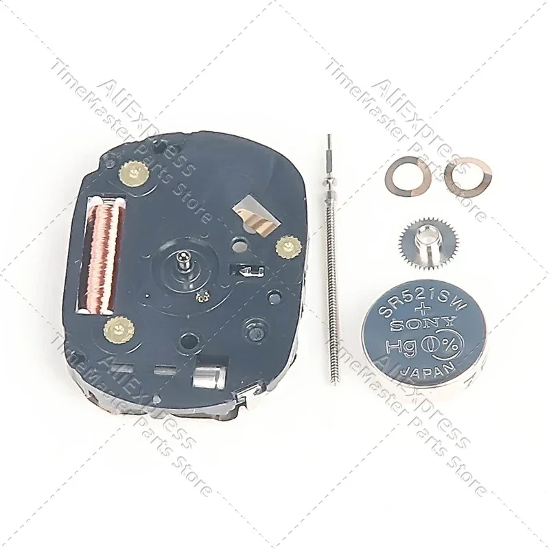 Suku cadang pengganti gerakan jam tangan, VX01 gerakan kuarsa tiga tangan tanpa kalender