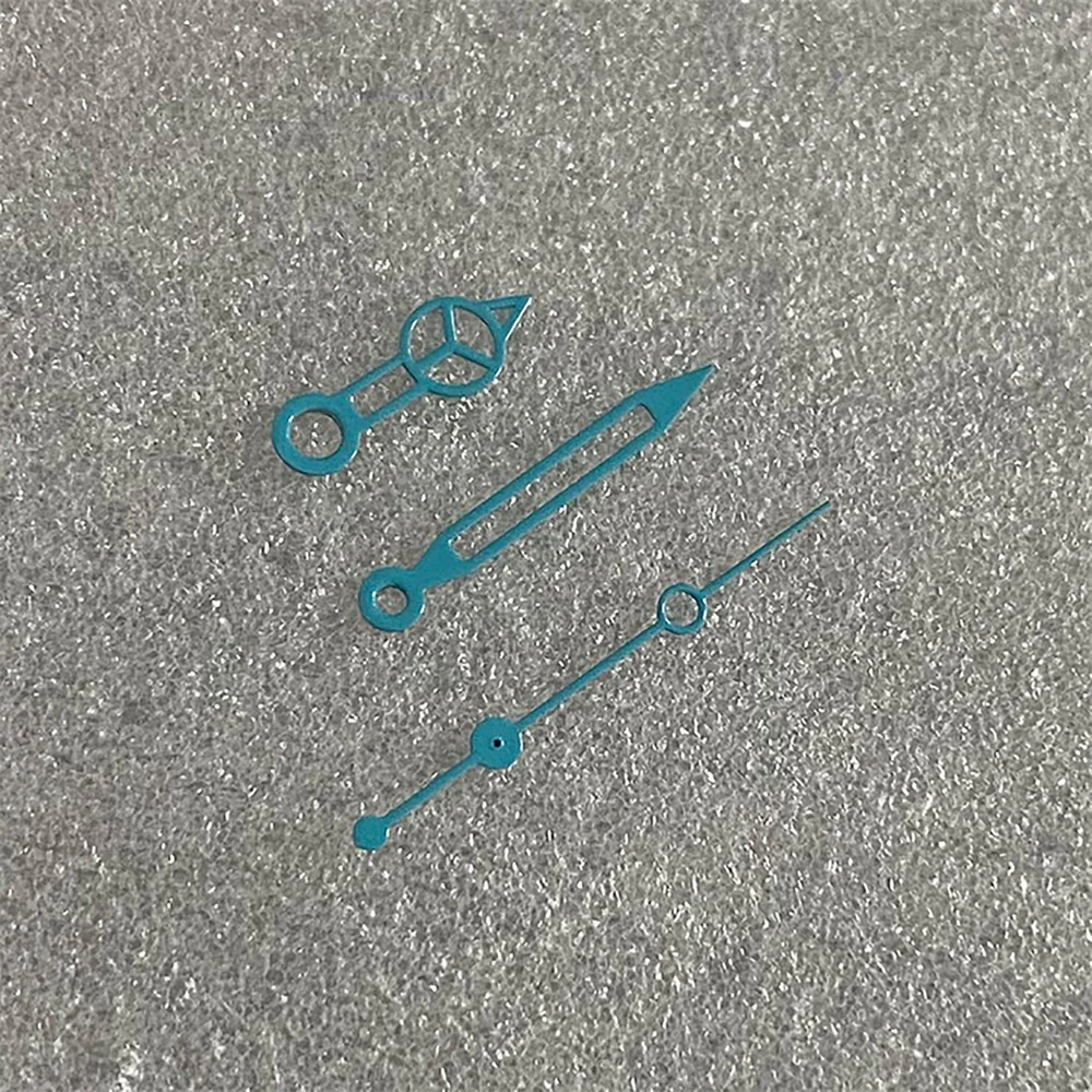 Manecillas de reloj No luminosas, agujas de 3 pines, punteros para movimiento NH35/36/4R/7S