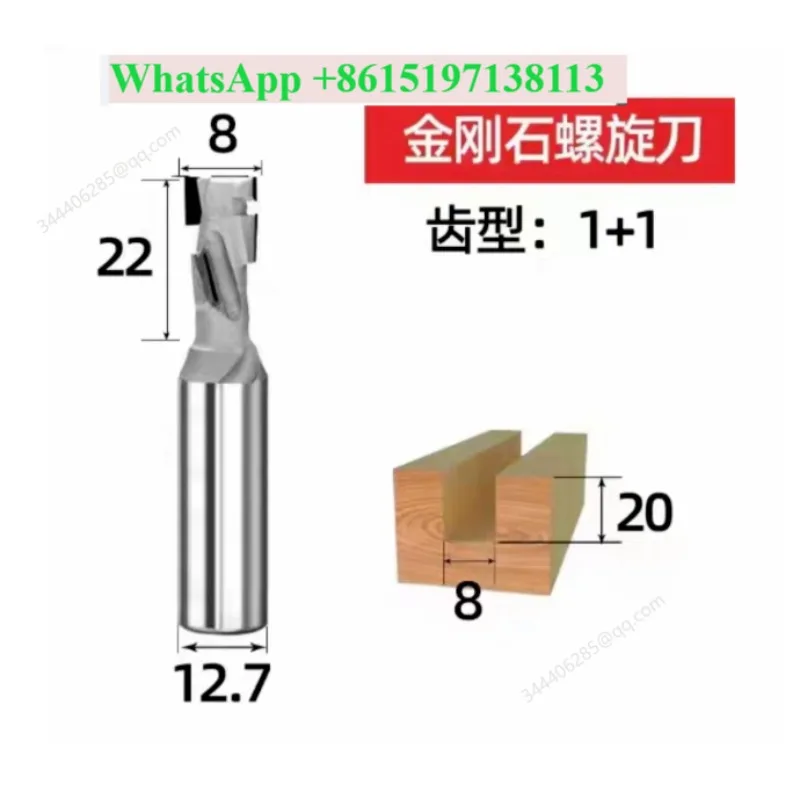 FOR Spiral forming woodworking slotting corn milling cutter numerical control PCD