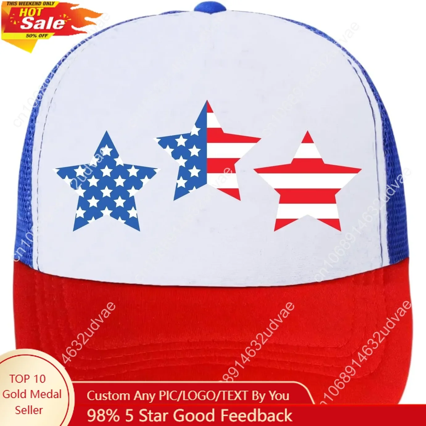 

American Flag Trucker Hat USA Snapback Hat 4th of July Patriotic Hats for Men Women