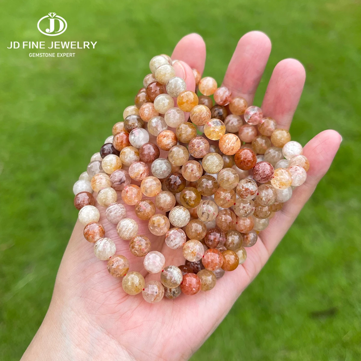 Natural Melaleuca Ghost Quartz Beaded Bracelet 7A Grade Crystal Gemstone Jewelry Fashion Gift for Women Men Handmade Accessories