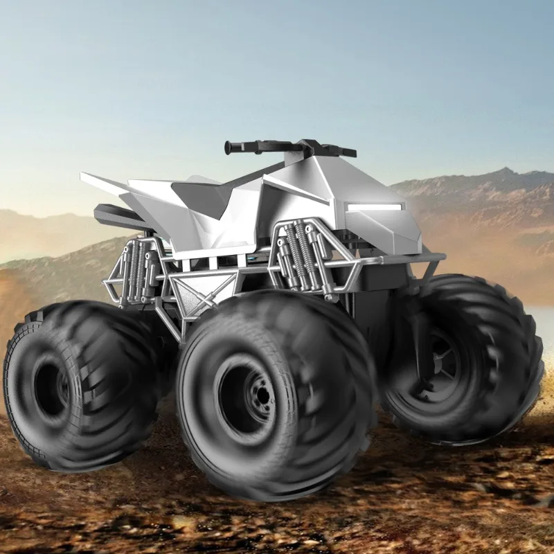 Off-road four-wheel drive remote control vehicle, suitable for all-terrain remote control motorcycle off-road vehicle toys