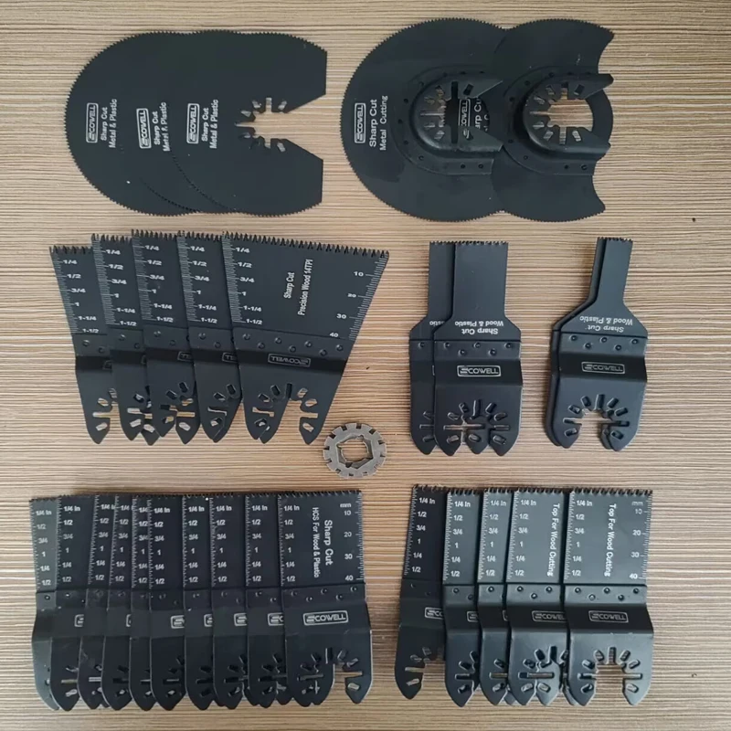 30 Packing Kit Oscillating Saw Blades Kit Multi Tool Saw Blades Set For Wood Cutting Not For Star Lock Plunge Machine Saw