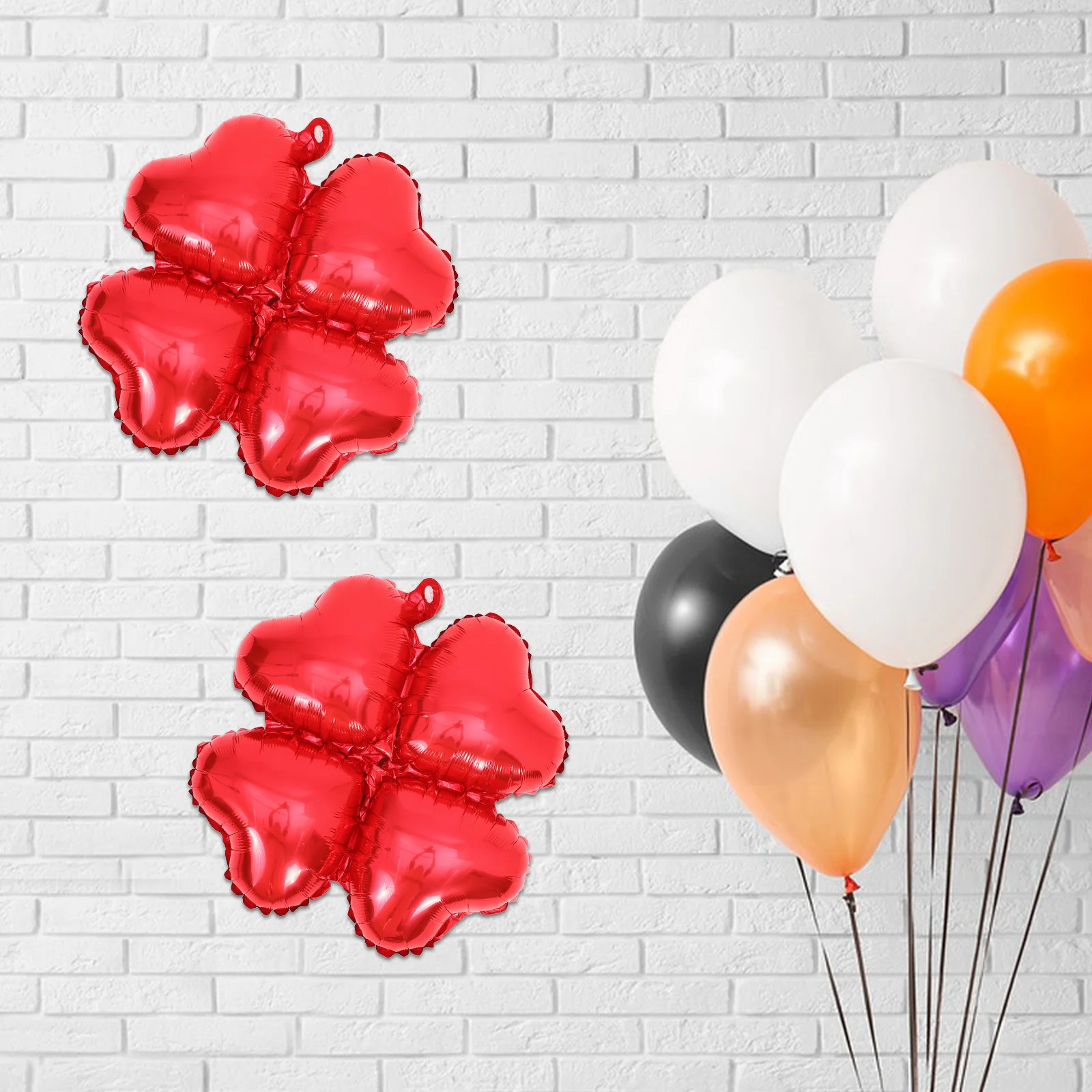 

50Pcs Heart Shape Four Leaf Clover Foil Balloons Birthday Wedding Festival Party Decoration Four Leaf Clover Party Balloon