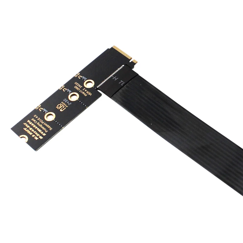 Dual Protocol PCIE4.0 M.2 M Key NVME Extension Cable Riser Card SSD Adapter for 2230 2242 2260 2280 M.2 PCI-e / M2 NGFF SATA SSD