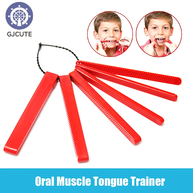 6Pcs Speech Therapy Teeth Massager Adult Children Oral Muscle Rehabilitation Training Chewing Tube Autism Sensory Therapy Tool