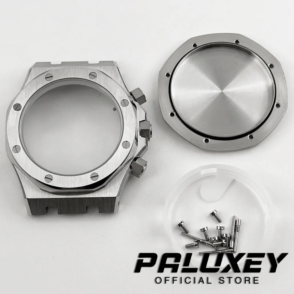 VK63 42 мм сапфировое стекло, высококачественный корпус для часов + ремешок, браслет из твердой нержавеющей стали VK63 VK63A, модифицированный корпус AP, детали