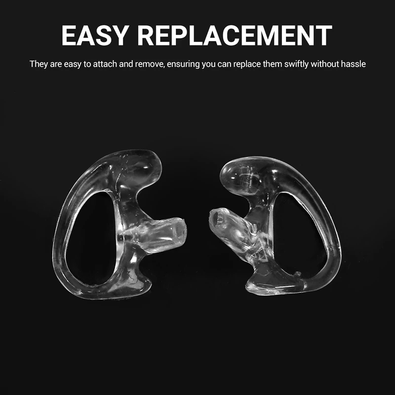 Soft Radio Earmold Replacing Earpiece Insert Acoustic Coil Tube Audio Kits Headphone Accessories