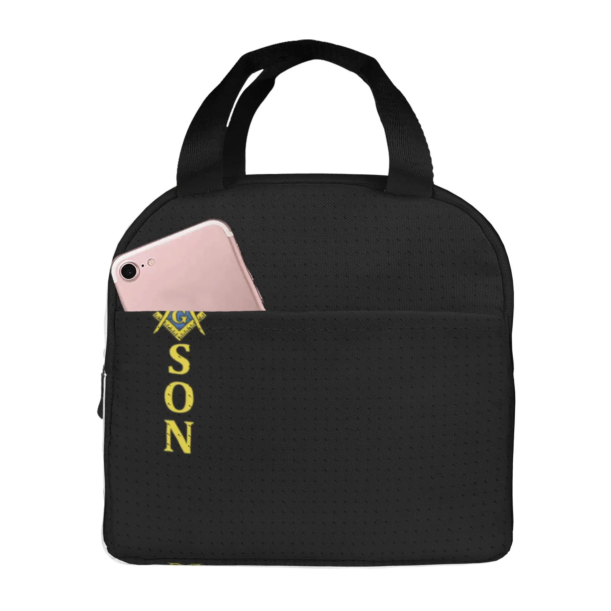 Freemason Mason Insulated Lunch Bags for Outdoor Picnic Masonic Freemasonry Leakproof Thermal Cooler Lunch Box Women Men