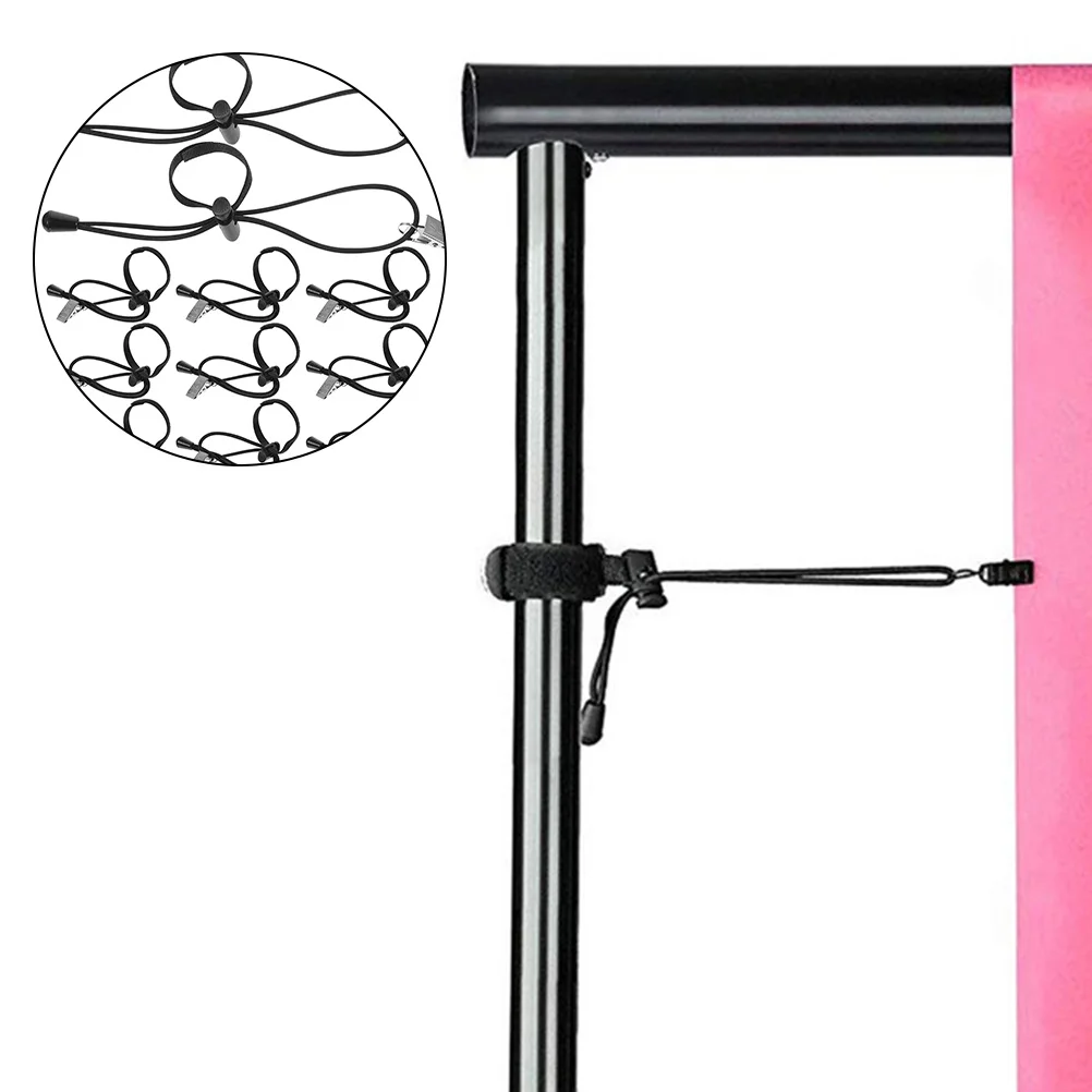 

12Pcs Background Backdrop Clamp Holder Set Elastic Adjustable Clips for Photography Studio Video Curtain Smooth Fixing
